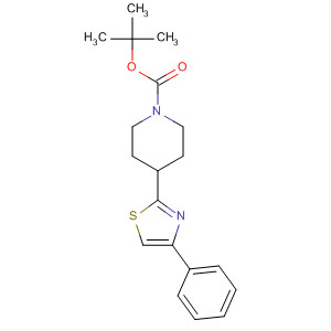 4-(4-苯基噻唑-2-基)哌啶-1-羧酸叔丁酯结构式_887624-95-5结构式