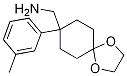 8-(3-甲基苯基)-1,4-二噁螺[4.5]癸烷-8-甲胺结构式_887978-87-2结构式