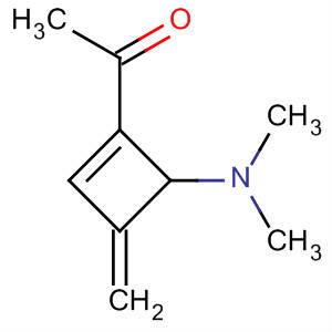 (9ci)-1-[4-(二甲基氨基)-3-亚甲基-1-环丁烯-1-基]-乙酮结构式_88830-16-4结构式