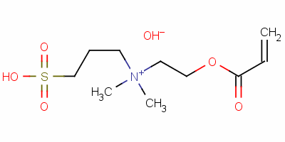 N-(2-丙烯酰基氧基乙基)-N,N-二甲基-n-(3-硫丙基)甜菜碱胺结构式_88992-91-0结构式
