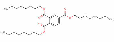 偏苯三酸三辛酯结构式_89-04-3结构式