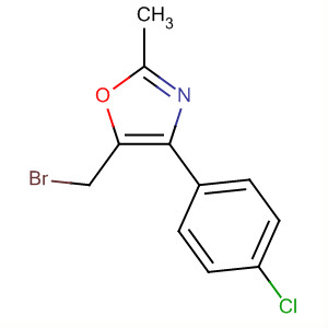 5-溴甲基-4-(4-氯苯基)-2-甲基噁唑结构式_89150-07-2结构式