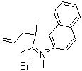 1,2,3-三甲基-1-(2-丙烯-1-基)-1H-苯[e]溴化吲哚结构式_891503-79-0结构式