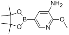 2-甲氧基-5-(4,4,5,5-四甲基-[1,3,2] 二噁硼烷-2-基)-吡啶-3-胺结构式_893440-50-1结构式