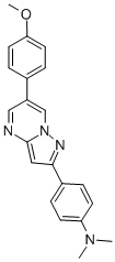 (4-[6-(4-甲氧基苯基)-吡唑并[1,5-a]嘧啶-2-基]-苯基)-二甲胺结构式_893613-37-1结构式