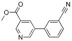 Methyl 5-(3-cyanophenyl)pyridine-3-carboxylate Structure