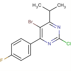 5-溴-2-氯-4-(4-氟苯基)-6-异丙基嘧啶结构式_894787-97-4结构式