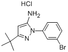 2-(3-溴-苯基)-5-叔丁基-2H-吡唑-3-胺盐酸盐结构式_897375-66-5结构式