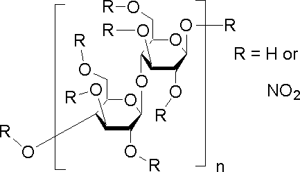 硝酸纤维素结构式_9004-70-0结构式