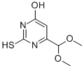 6-(二甲氧基甲基)-2-疏基嘧啶-4-醇结构式_90370-38-0结构式