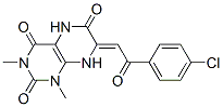  7-[2-(4-氯苯基)-2-氧代亚乙基]-1,5,7,8-四氢-1,3-二甲基-2,4,6(3H)-蝶啶三酮结构式_904600-45-9结构式
