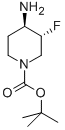 (3R,4R)-rel-4-氨基-3-氟-1-哌啶羧酸-1,1-二甲基乙酯结构式_907544-16-5结构式