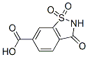 3-氧代-2,3-二氯-1,2-苯异硫唑-6-羧酸 1,1-二氧化物结构式_90779-46-7结构式