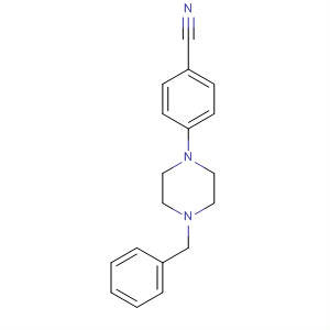 4-(4-苄基哌嗪-1-基)苯甲腈结构式_90905-00-3结构式
