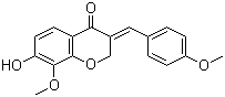 (E)-7-羟基-8-甲氧基-3-(4-甲氧基苯亚甲基)色满-4-酮结构式_90996-27-3结构式