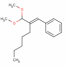 [2-(二甲氧基甲基)-1-庚烯基]-苯结构式_91-87-2结构式
