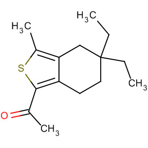 1-(5,5-二乙基-3-甲基-4,5,6,7-四氢-苯并[c]噻吩-1-基)-乙酮结构式_910635-68-6结构式