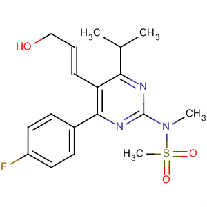 N-[4-(4-氟苯基)-5-[(1e)-3-羟基-1-丙烯-1-基]-6-(1-甲基乙基)-2-嘧啶]-n-甲基-甲烷磺酰胺结构式_910867-08-2结构式