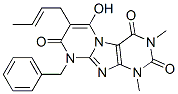 (9CI)-7-(2-丁烯)-6-羟基-1,3-二甲基-9-(苯基甲基)-嘧啶并[2,1-f]嘌呤-2,4,8(1H,3H,9H)-三酮结构式_91285-26-6结构式