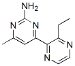 4-(3-乙基-2-哌嗪)-6-甲基-2-氨基嘧啶结构式_913322-76-6结构式