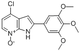 4-氯-2-(3,4,5-三甲氧基苯基)-1H-吡咯并[2,3-b]吡啶-7-氧化物结构式_913698-80-3结构式
