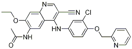 N-[4-[3-氯-4-(2-吡啶甲氧基)苯胺]-3-氰基-7-乙氧基-6-喹啉基]乙酰胺结构式_915941-95-6结构式
