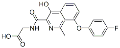 n-[[8-(4-氟苯氧基)-4-羟基-1-甲基-3-异喹啉]羰基]-甘氨酸结构式_916171-79-4结构式