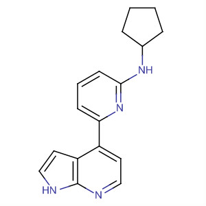 N-环戊基-6-(1H-吡咯并[2,3-b]吡啶-4-基)吡啶-2-胺结构式_916172-24-2结构式