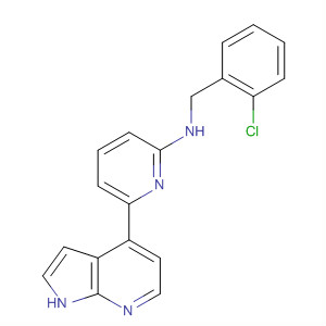 N-(2-氯苄基)-6-(1H-吡咯并[2,3-b]吡啶-4-基)吡啶-2-胺结构式_916172-33-3结构式