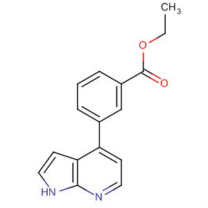 3-(1H-吡咯并[2,3-b]吡啶-4-基)-苯甲酸乙酯结构式_916172-46-8结构式