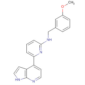 N-(3-甲氧基苄基)-6-(1H-吡咯并[2,3-b]吡啶-4-基)吡啶-2-胺结构式_916172-73-1结构式