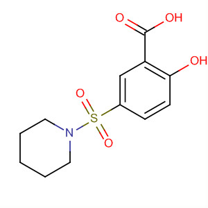 2-羟基-5-(哌啶-1-基磺酰基)苯甲酸结构式_91642-62-5结构式