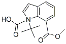 1-BOC-吲哚-7-羧酸甲酯结构式_917562-23-3结构式