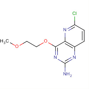 6-氯-4-(2-甲氧基-乙氧基)-吡啶并[3,2-d]嘧啶-2-胺结构式_917757-98-3结构式