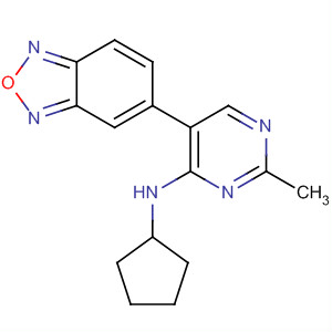 5-(2,1,3-苯并噁二唑-5-基)-N-环戊基-2-甲基嘧啶-4-胺结构式_917896-19-6结构式