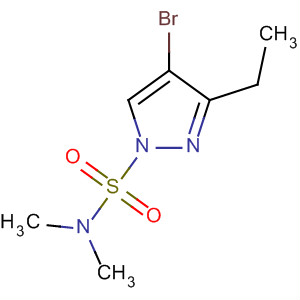 4-溴-3-乙基-吡唑-1-磺酸二甲酰胺结构式_917899-20-8结构式