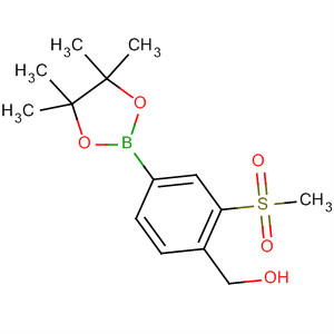 [2-甲烷磺酰基-4-(4,4,5,5-四甲基-[1,3,2]二噁硼烷-2-基)-苯基]-甲醇结构式_918328-16-2结构式