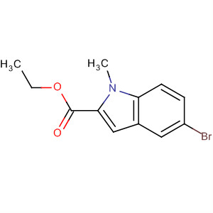 5-溴-1-甲基-1H-吲哚-2-羧酸乙酯结构式_91844-20-1结构式