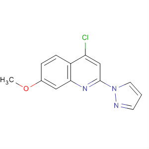 4-氯-7-甲氧基-2-(1H-吡唑-1-基)喹啉结构式_918662-51-8结构式