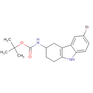 6-Bromo-2,3,4,9-tetrahydro-1h-carbazol-3-yl-carbamic acid tert-butyl ester Structure