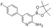5-(4-氟苯基)-3-(4,4,5,5-四甲基-1,3,2-二噁硼烷-2-基)-2-吡啶胺结构式_924279-83-4结构式