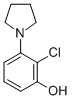2-氯-3-(1-吡咯烷)苯酚结构式_925233-08-5结构式