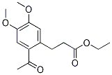 3-(2-乙酰基-4,5-二甲氧基苯基)丙酸乙酯结构式_92656-04-7结构式