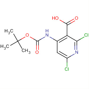 4-(叔丁氧基羰基氨基)-2,6-二氯烟酸结构式_929288-17-5结构式