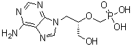 9-(3-羟基-2-膦酰基甲氧基丙基)腺嘌呤结构式_92999-29-6结构式
