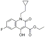 1-(2-环丙基乙基)-6-氟-1,2-二氢-4-羟基-2-氧代-3-喹啉羧酸乙酯结构式_931399-20-1结构式
