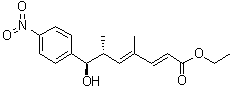 (2E,4E,6R,7R)-7-羟基-4,6-二甲基-7-(4-硝基苯基)庚-2,4-二烯酸乙酯结构式_934246-96-5结构式