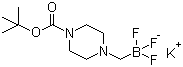 (4-叔丁氧基羰基哌嗪-1-基)甲基三氟硼酸钾结构式_936329-97-4结构式