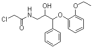 (2RS,3RS)-1-氯乙酰基氨基-3-(2-乙氧基苯氧基)-2-羟基-3-苯基丙烷结构式_93852-40-5结构式
