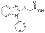 (1-苯基-1H-苯并咪唑-2-基磺酰基)-乙酸结构式_93866-15-0结构式